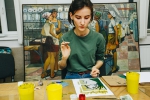 Напечатать рисунок красками