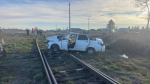 Поезд протаранил легковушку на Кубани, пострадали три человека