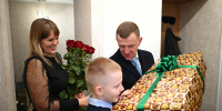 Вениамин Кондратьев исполнил новогоднее желание ребенка из Краснодара - Департамент информационной политики
