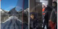 Электропоезд “Ласточка” застрял на мосту по пути в Розу Хутор - Югополис