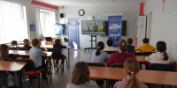 Участники кинолектория. Фото: Молодежный клуб "Россошь" - Краснодарское отделение РГО