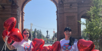 Краснодар. Анастасия Кожушкова и Илона Сафронова поздравили горожан с Днем семьи, любви и верности - КПРФ