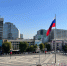 Участники СВО и активисты Поста №1 подняли флаг РФ над Главной городской площадью Краснодара - Администрация города Краснодар