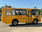 В Херсонскую область отправили новую партию школьных автобусов из Краснодара