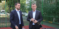 Евгений Наумов осмотрел обновлённые спортивные площадки в разных районах Краснодара - Администрация города Краснодар