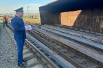 Два вагона грузового поезда сошли с рельсов в Новороссийске