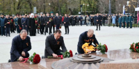 Памятник воинам Отечества открыли в сквере Героев в Краснодаре - Газета Краснодарские известия