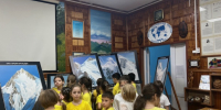 Активисты Молодежного клуба на выставке. Фото: Апшеронское отделение РГО - Краснодарское отделение РГО