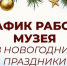 График работы музея имени Фелицына в новогодние праздники - Музей Фелицына