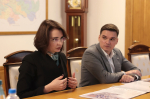 Встреча губернатора Ю.Б.Слюсаря с ректором ЮФУ И.К.Шевченко