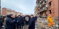 Последствия атаки БПЛА в ауле Новая Адыгея © Скриншот фото из телеграм-канала Мурата Кумпилова - Yuga.Ru