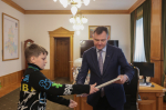 Губернатор Ю.Б.Слюсарь исполнил желание Матвея Чиркова в рамках Всероссийской акции «Елка желаний»