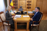 Виктория Абрамченко и Юрий Слюсарь обсудили взаимодействие по вопросам федеральной поддержки донского региона