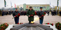 Начальник ГУФСИН России по Краснодарскому краю генерал- майор внутренней службы Александр Просвернин принял участие в торжественной церемонии, посвященной Дню защитника Отечества - УФСИН