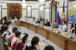 Кондратьев встретился с выпускниками школ и кадетских корпусов Кубани