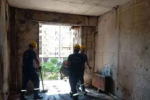 В Крымске после падения обломков БПЛА загорелась хозпостройка