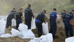 Спасатели Краснодара помогли укрепить дамбу в Крымском районе