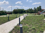 В Апшеронске завершают благоустройство зеленой зоны